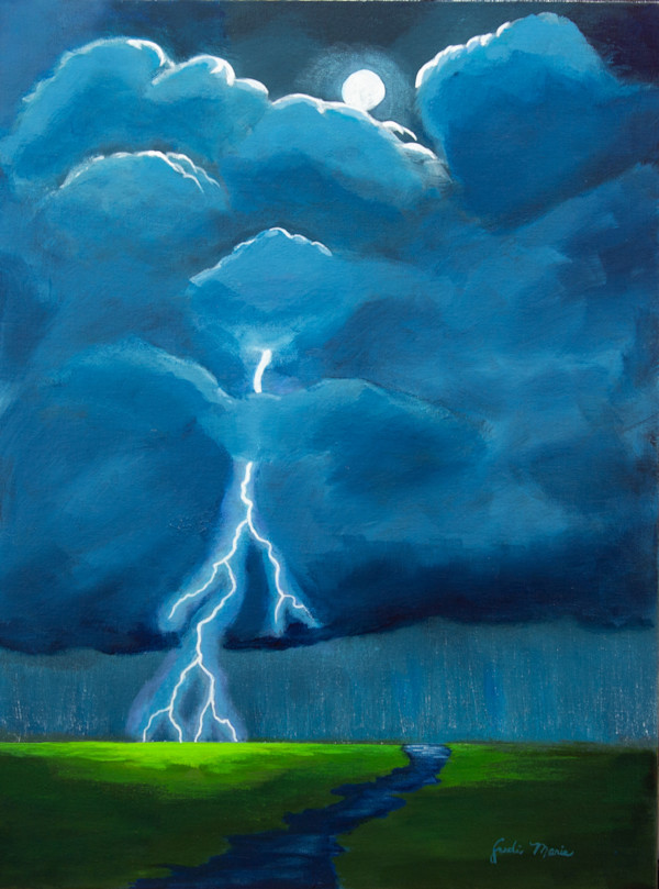 Thunderclouds and Lightening by Judi Marie, Image 1.