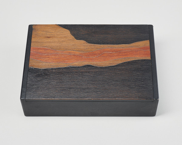 Wood Box with Metal Inlay by Steve Elling