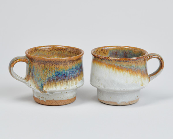 Pair of Stacking Mugs by Stone Soldier Pottery
