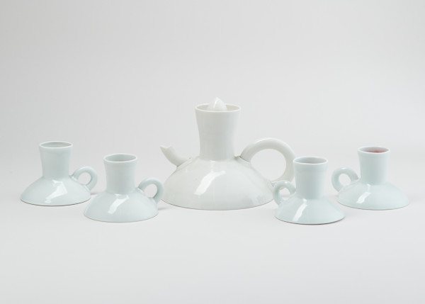 Tea Set with Four Cups by Harris Deller