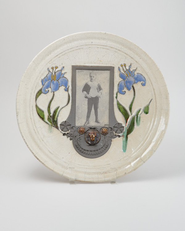 Raku Plate with Photo by Marc Sijan