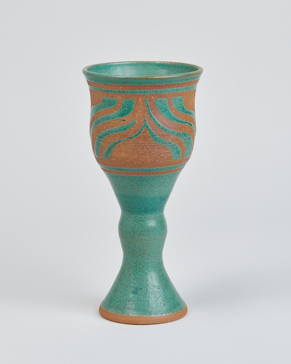 Blue-Green Goblet by Sally Ann Endleman
