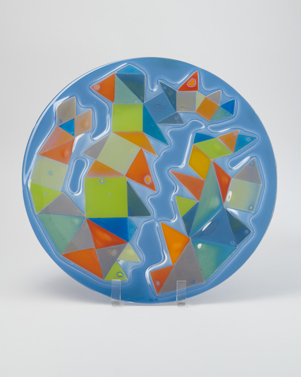 Multicolor Platter by Michael Higgins