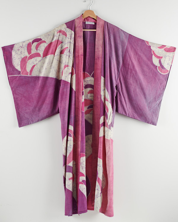 Purple & Magenta Silk Kimono by Laura Adasko