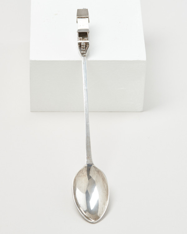 Teaspoon with House Handle by Mary Ann Spavins