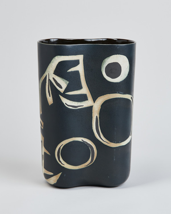 Black & White Vase by Lietzke Porcelains