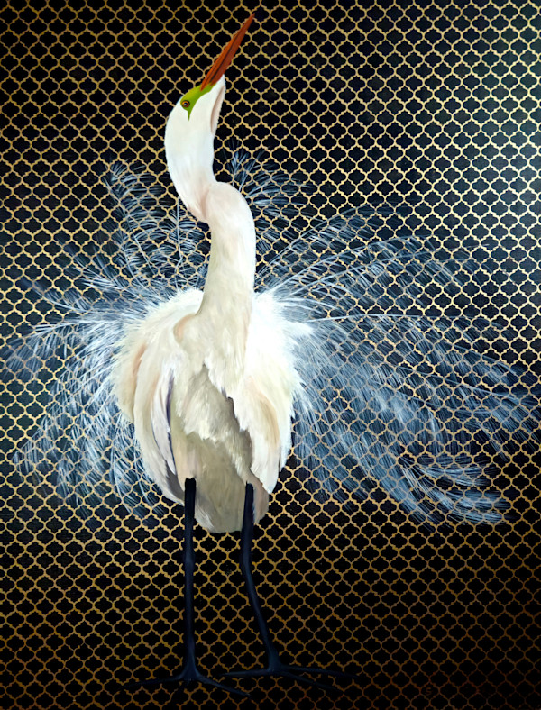 The Snowy Strut (Egret) by Susan Grabert, Image 1.