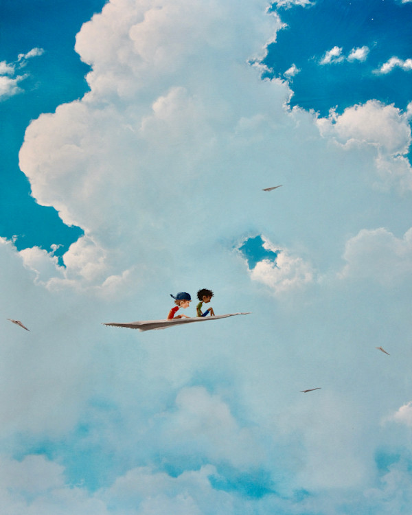 Book Cover Back Original:  Continuous Skies by Gabriel Lehman, Image 1.