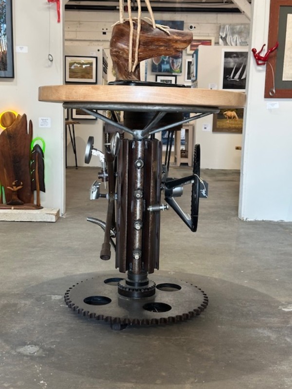 "Gear Head" Large Cocktail Table by Rob Seltzer, Image 1.