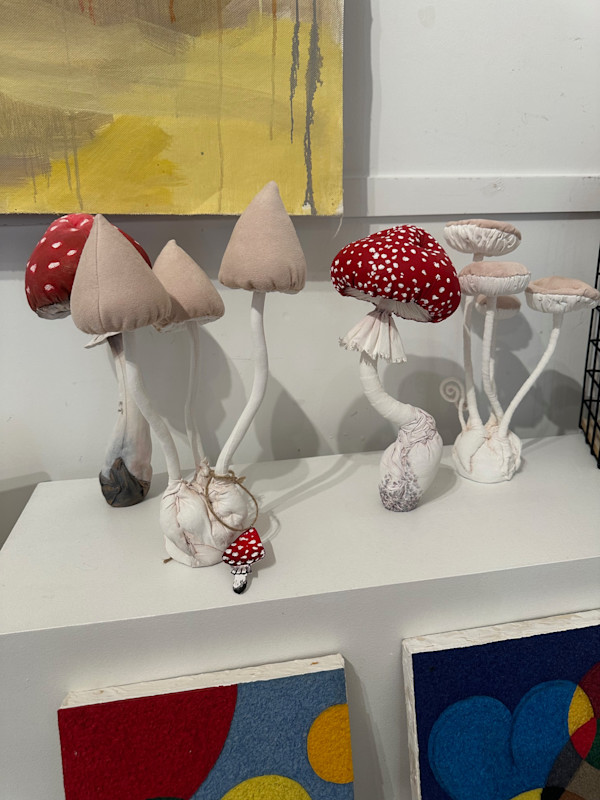 Mushroom Textile Sculpture by Olha Shyrai, Image 1.