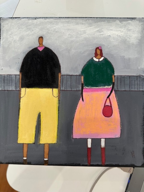 Mike and Helen are going for a walk by Anna Varkevisser, Image 1.