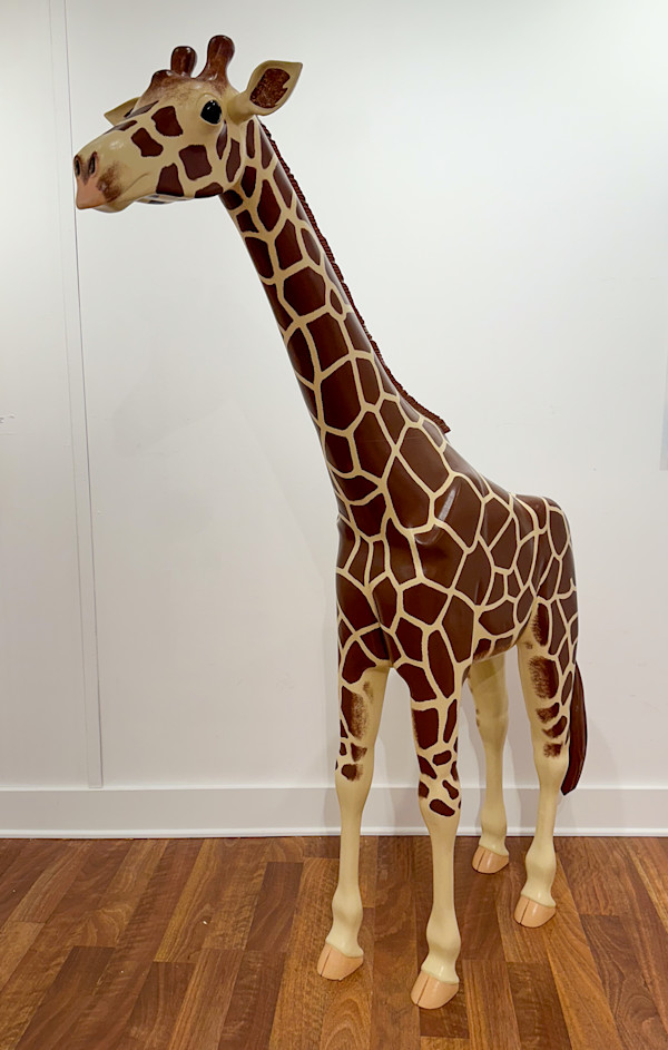 Joseph Cotler - Hand-Carved Basswood Young Giraffe #2 by Joseph Cotler
