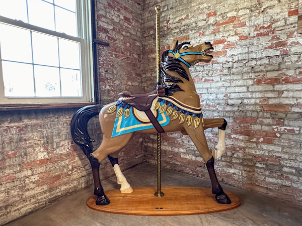 Joseph Cotler - Hand-Carved Basswood Circus Horse by Joseph Cotler