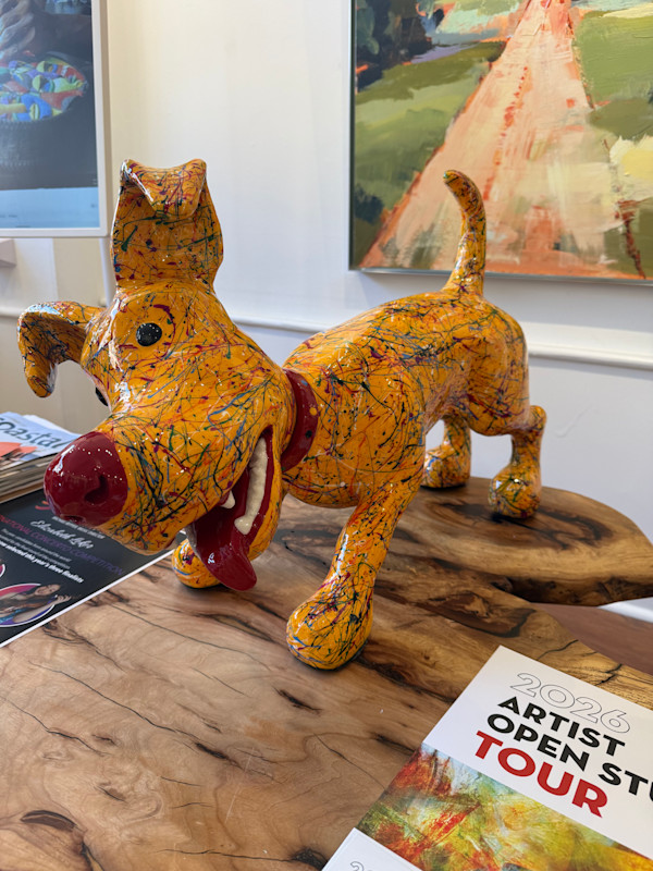 Magnetic Dog (Yellow) by Ancizar Marin, Image 1.