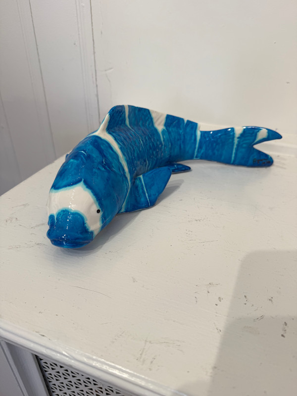 Koi Fish (Blue/White) by Ancizar Marin, Image 1.