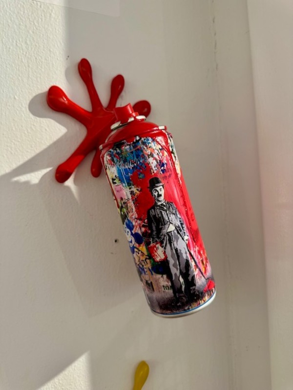 Red Spray Can Graffitti, Image 3.