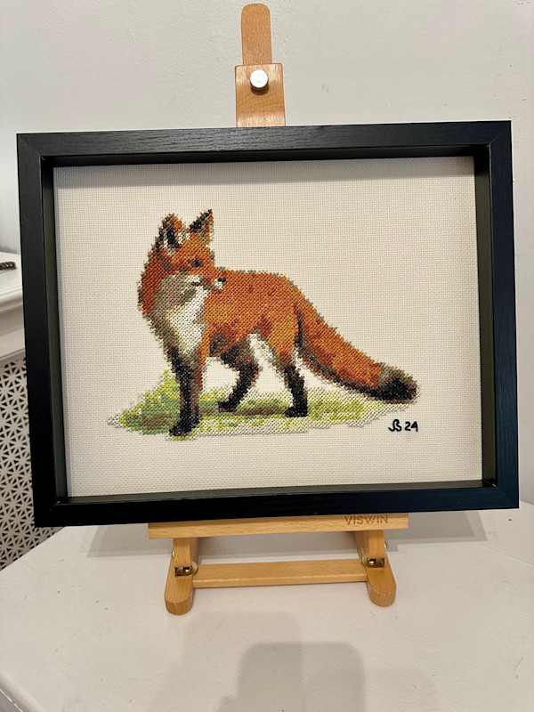 "Cross-Stitch" Fox by Joseph Barbaccia