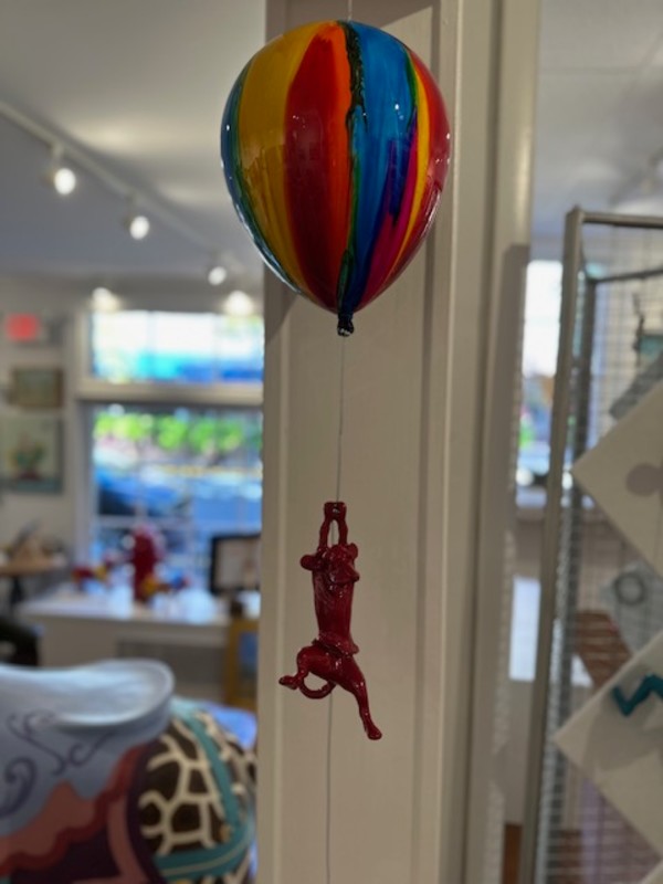 Balloon with Hound Dog (Red) by Ancizar Marin