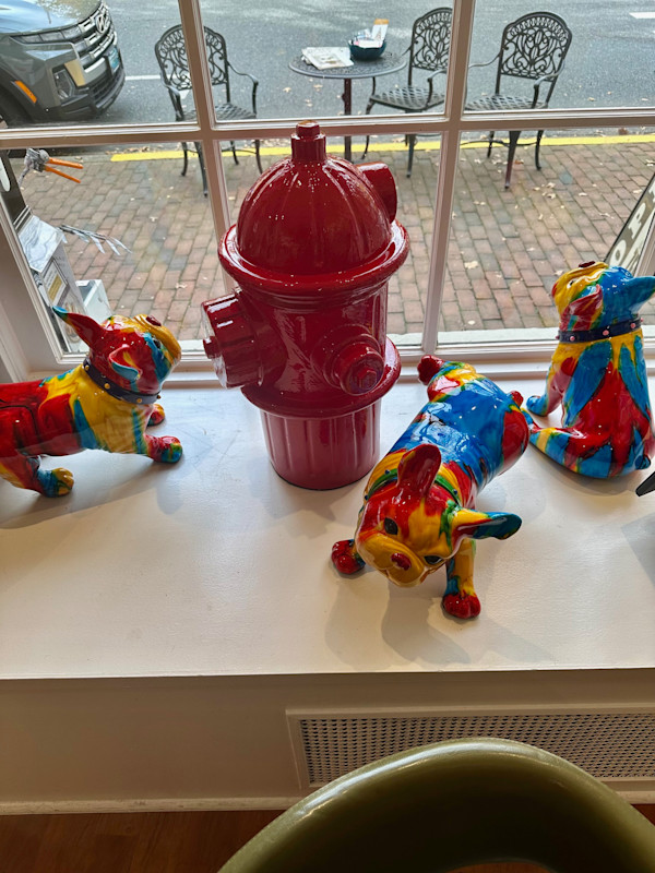 Frenchie FULL SET:  3 frenchies and 1 fire hydrant by Ancizar Marin, Image 1.