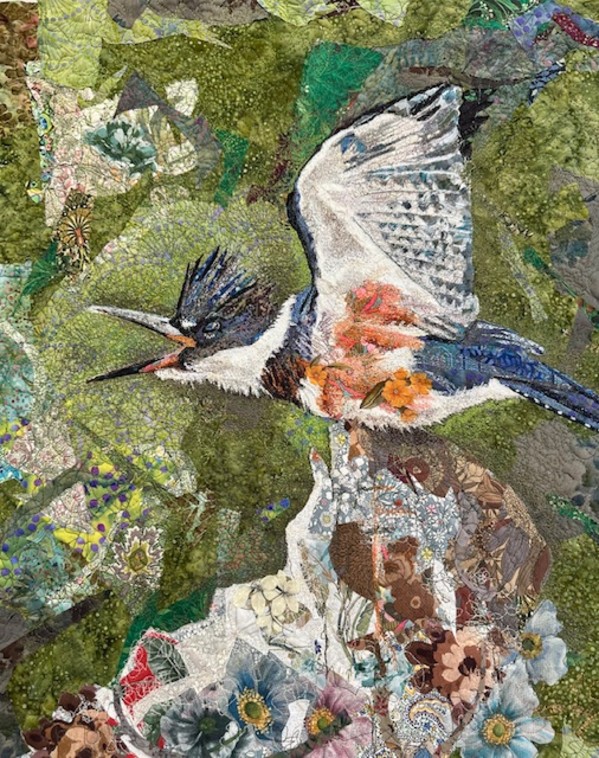 "Here I Come"   Belted Kingfisher by Susan Fay Schauer