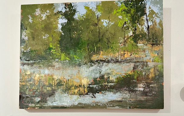 Tree Line Marsh by Nancy Fine