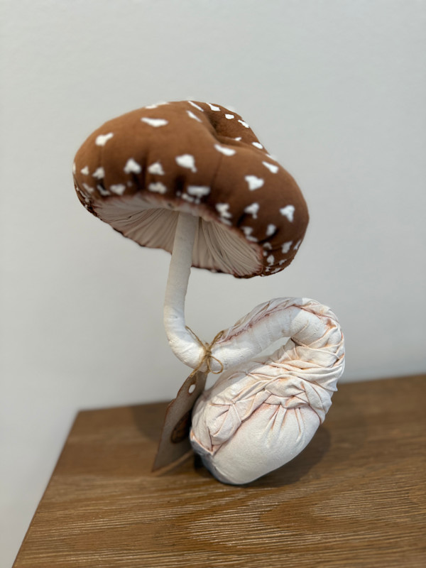 Mushroom Textile Sculpture by Olha Shyrai, Image 1.