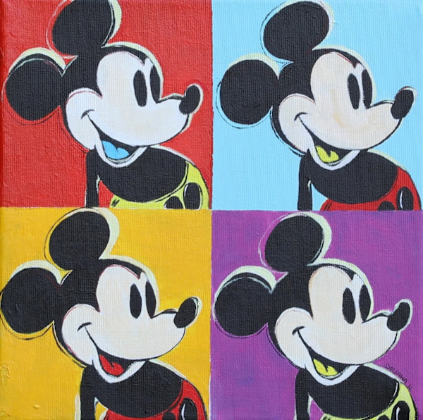 Mickey Mouse - A take on Andy Warhol's version by Dejana Nezic