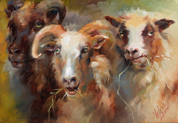 Three Musketeers (Study) by Yelena Lamm, Image 1.