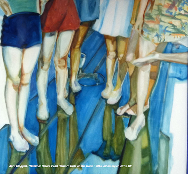 Girls on the Dock by April Claggett