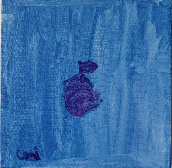 “Blue Apple” by Isabella Yaruro, Image 1.