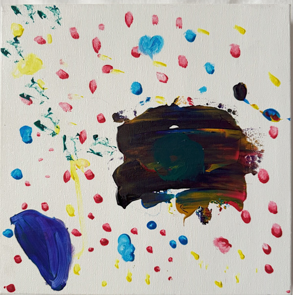 “Los puntos y el cerdito fantasma” by Isabella Yaruro, Image 1.