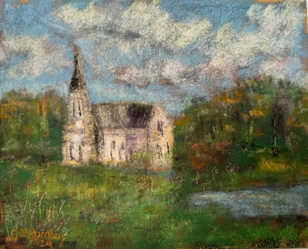 Church of Orquevaux by Jill Rumley