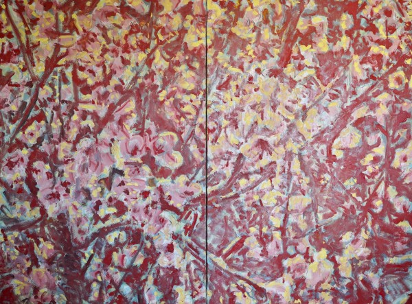 arbre rouge en fleurs by Christoph Müller