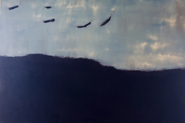 Feld mit Krähen by Christoph Müller