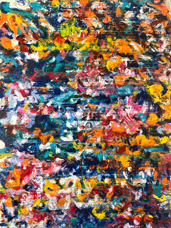 Study LI – Turquoise, Orange and Deep Blue Field by CHRISTOPH MUELLER, Image 1.