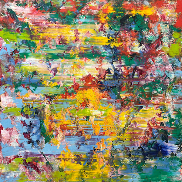 Study L – Yellow, Green and Sky Blue Field by CHRISTOPH MUELLER, Image 1.
