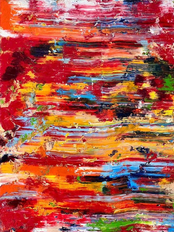 Study of a Bouquet of Flowers IV – Red and Yellow Light Field by CHRISTOPH MUELLER