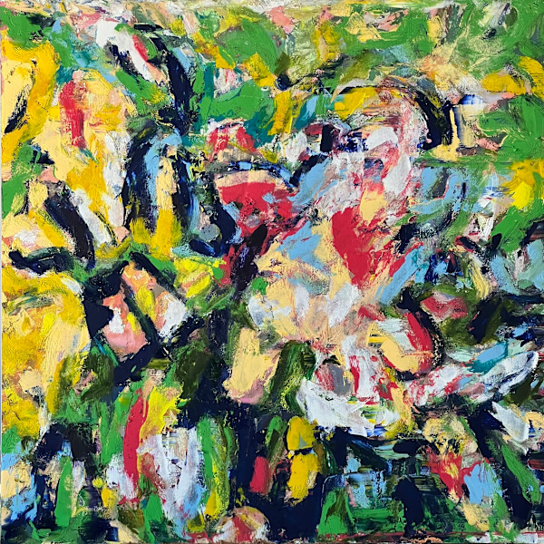 Study of a Bouquet of Flowers XXIII – Green and Yellow Field by CHRISTOPH MUELLER