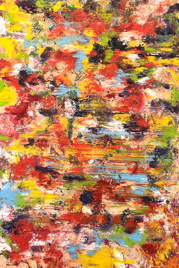 Study of a Bouquet of Flowers X – Yellow and Scarlet Field by CHRISTOPH MUELLER