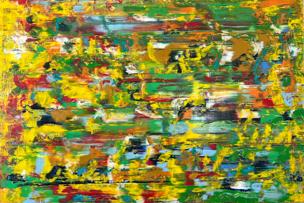 Study LVI – Yellow, Green and Ochre Field by CHRISTOPH MUELLER, Image 1.
