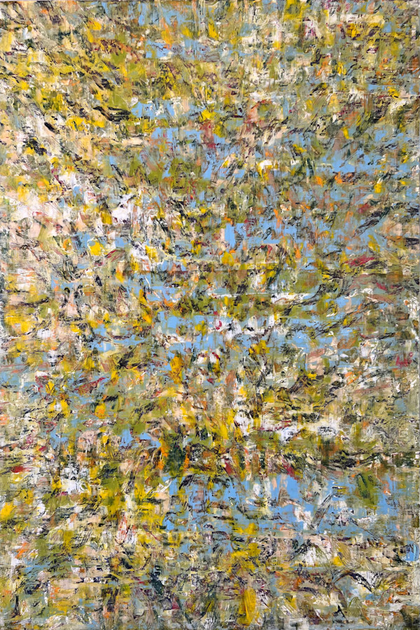 Study LXII – Sky Blue, Olive and Yellow Field by CHRISTOPH MUELLER, Image 1.