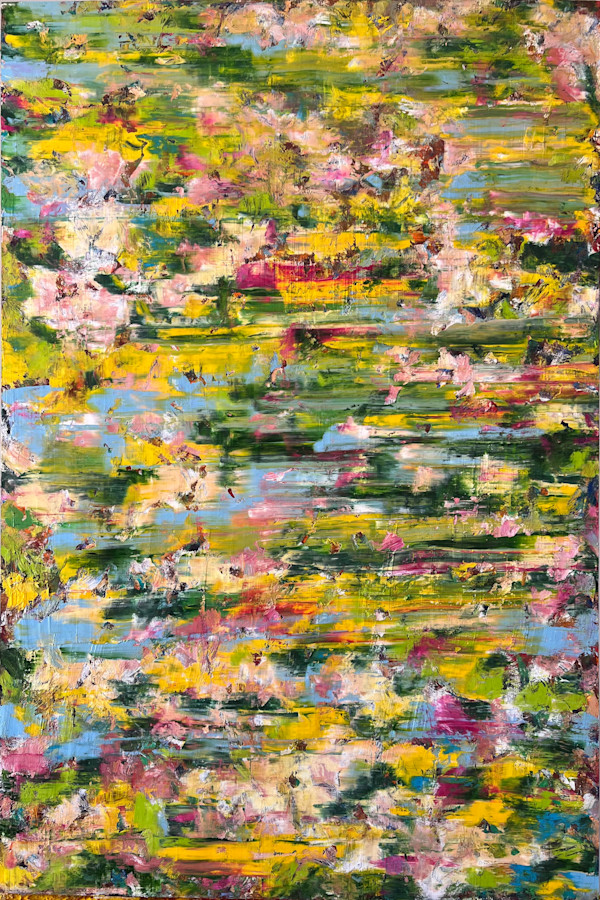 Study LXV – Green, Yellow and Rose Field by CHRISTOPH MUELLER, Image 1.