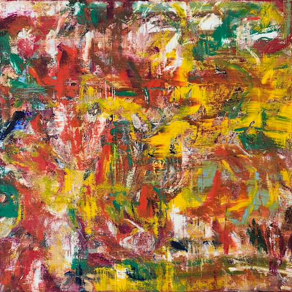 Study of a Bouquet of Flowers XXXVIII – Red, Yellow and Green Field by CHRISTOPH MUELLER