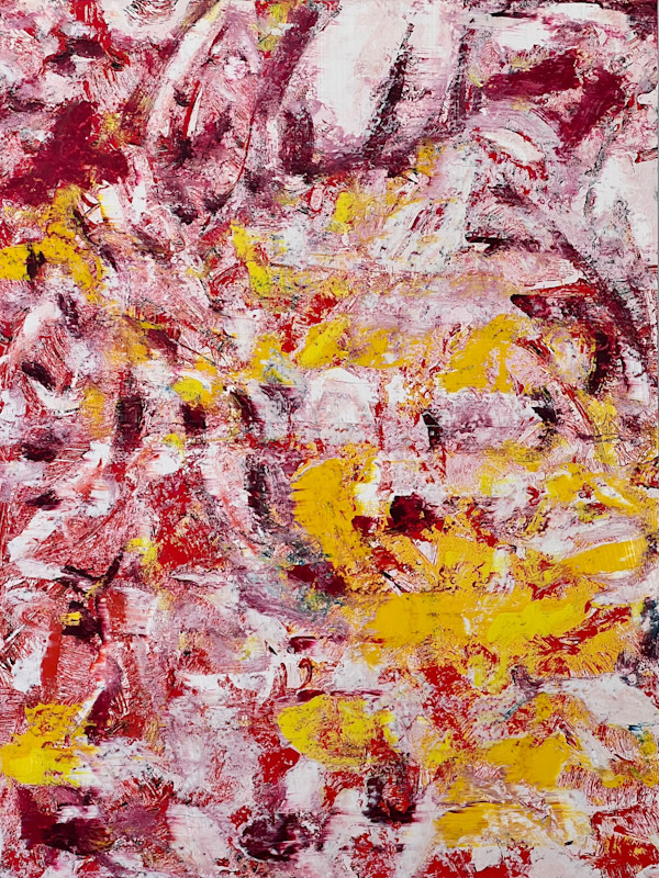 Study of a Bouquet of Flowers XXXIV – Red, Yellow and White Field by CHRISTOPH MUELLER, Image 4.