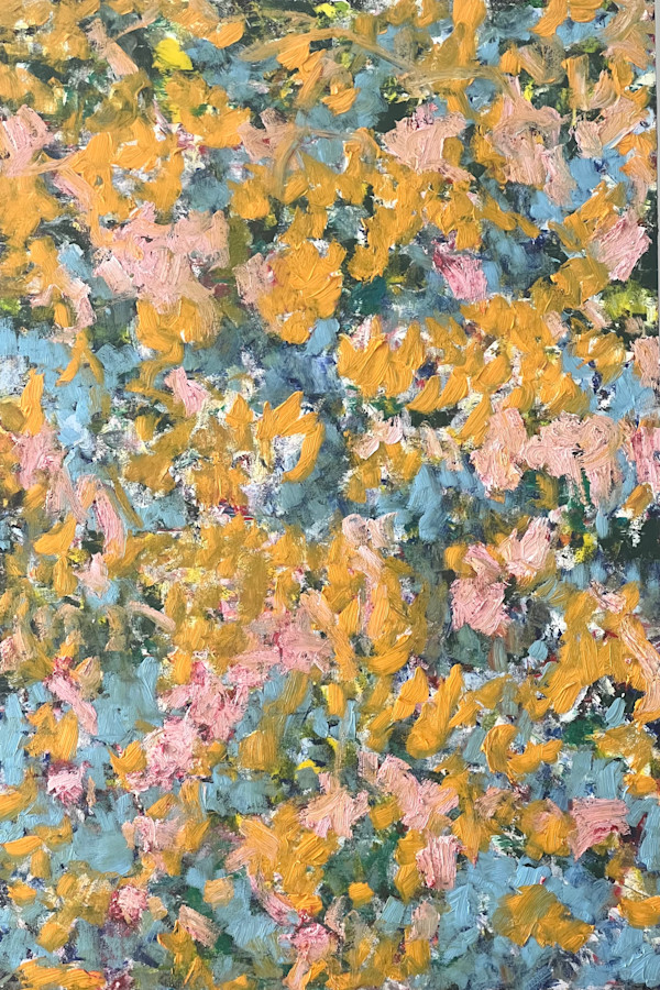 Study of a Bouquet of Flowers XXIX – Yellow and Blue Breathing Field by CHRISTOPH MUELLER