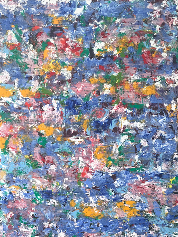 Study of a Bouquet of Flowers XXV – Blue and Multicolour Field by CHRISTOPH MUELLER