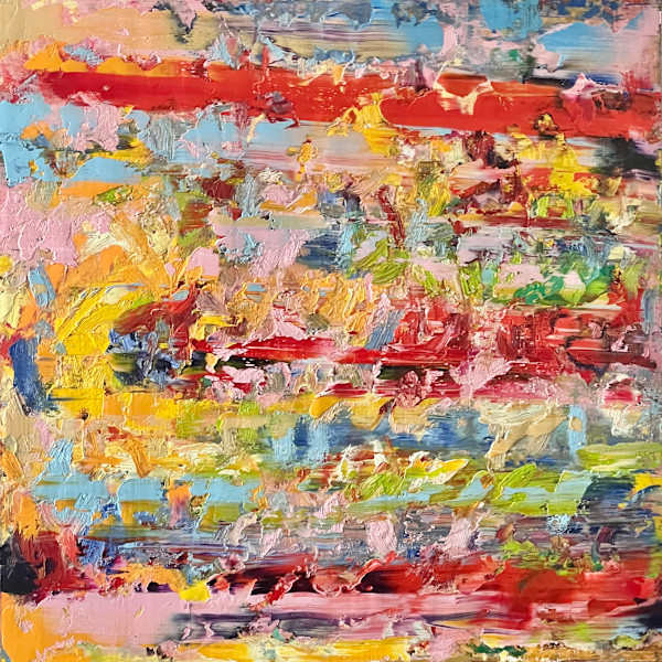 Study of a Bouquet of Flowers XL – Red Horizon Field by CHRISTOPH MUELLER, Image 5.