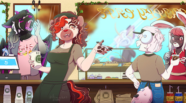 Lively Cafe by Cat M. V.