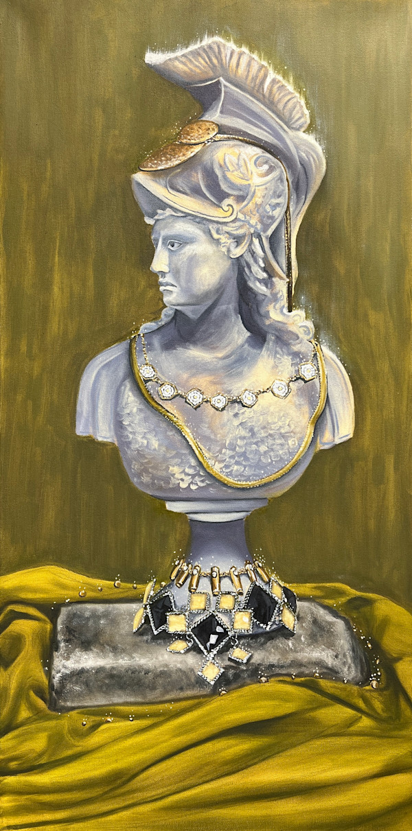 Still Life Bust in Oil by Kate Seckar