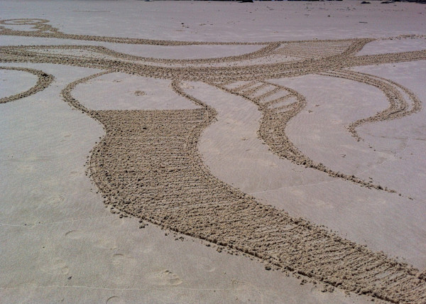 Sand Play/high tide/low tide by Daniele Lamarche-Sarvia